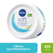 NIVEA Crema Multipropósito Soft Cara Manos Cuerpo 200ml