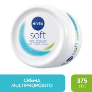 NIVEA Crema Multipropósito Soft Cara Manos Cuerpo 375ml