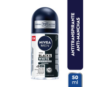 NIVEA MEN Desodorante Roll On Black &amp; White 50ml