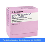 Exelon 15 Rivastigmina 13.3mg 30 Parches Transdérmicos