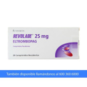 Revolade Eltrombopag 25mg 28 Comprimidos Recubiertos