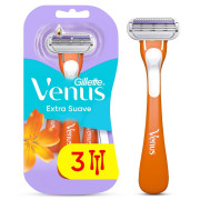 Venus Máquinas Afeitar Mujer Extra Suave Afeitadoras Aceite Palta 3 Unidades