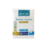 Pañal Adulto Desechable Talla G Biocure 8 Unidades