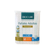 Pañal Desechable Para Adultos Biocure Talla M 8 Unidades