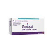 Seroquel (R) Quetiapina 100mg 30 Comprimidos Recubiertos